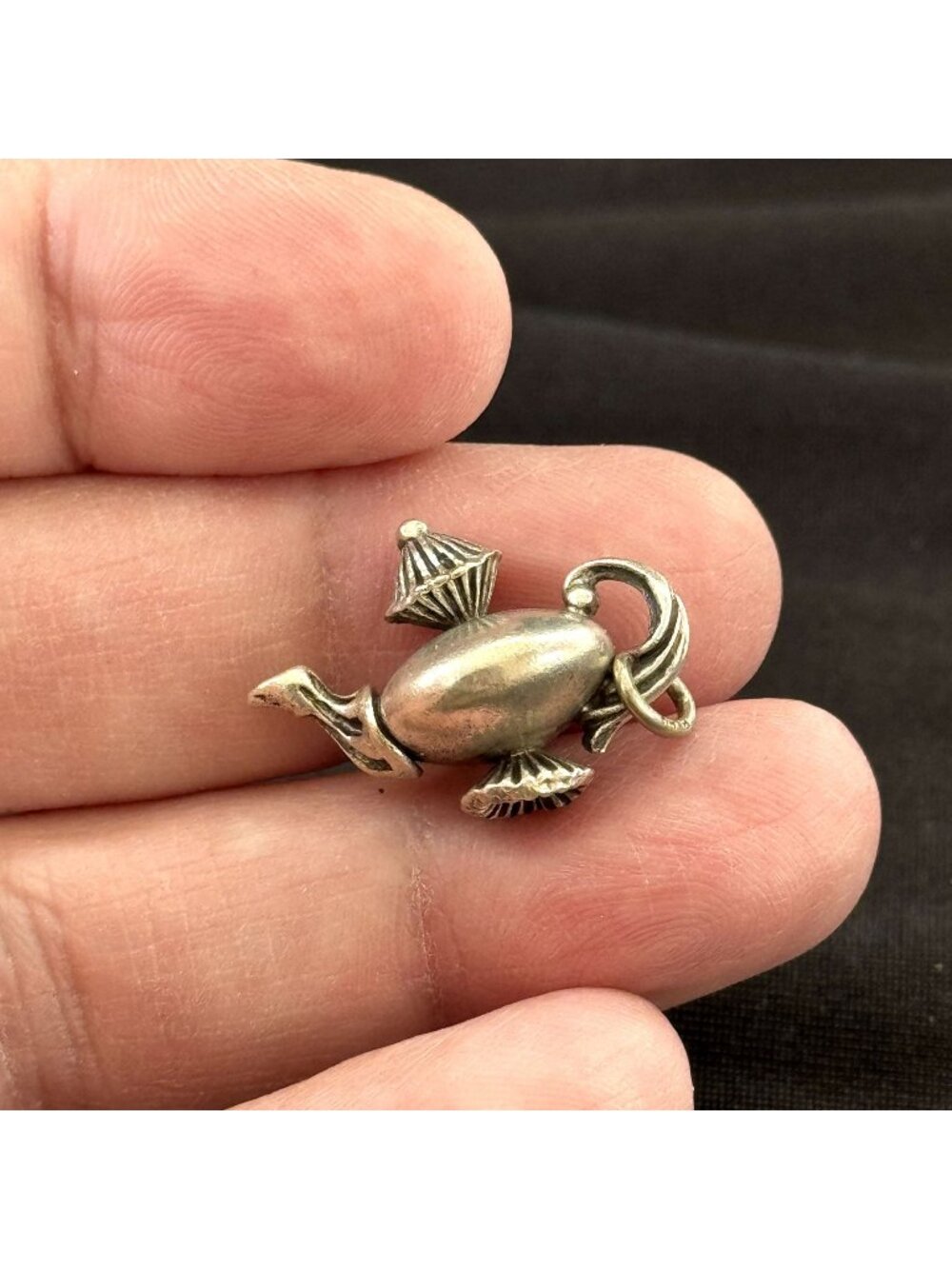 Vintage Teapot Charm Sterling Silver 925 Beau .75'' Length